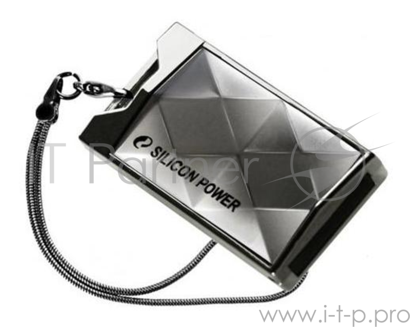 Флеш Диск 8GB SILICON POWER Touch 850 серебристый, SP008GBUF2850V1T, USB 2.0