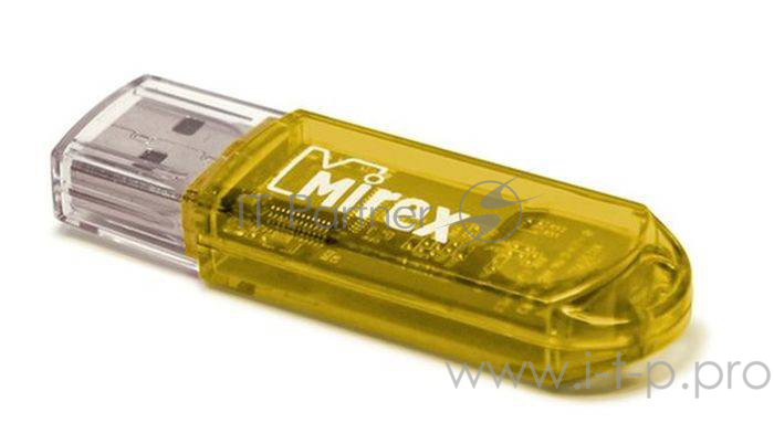 Флеш Диск 8GB Mirex Elf, USB 2.0, Желтый