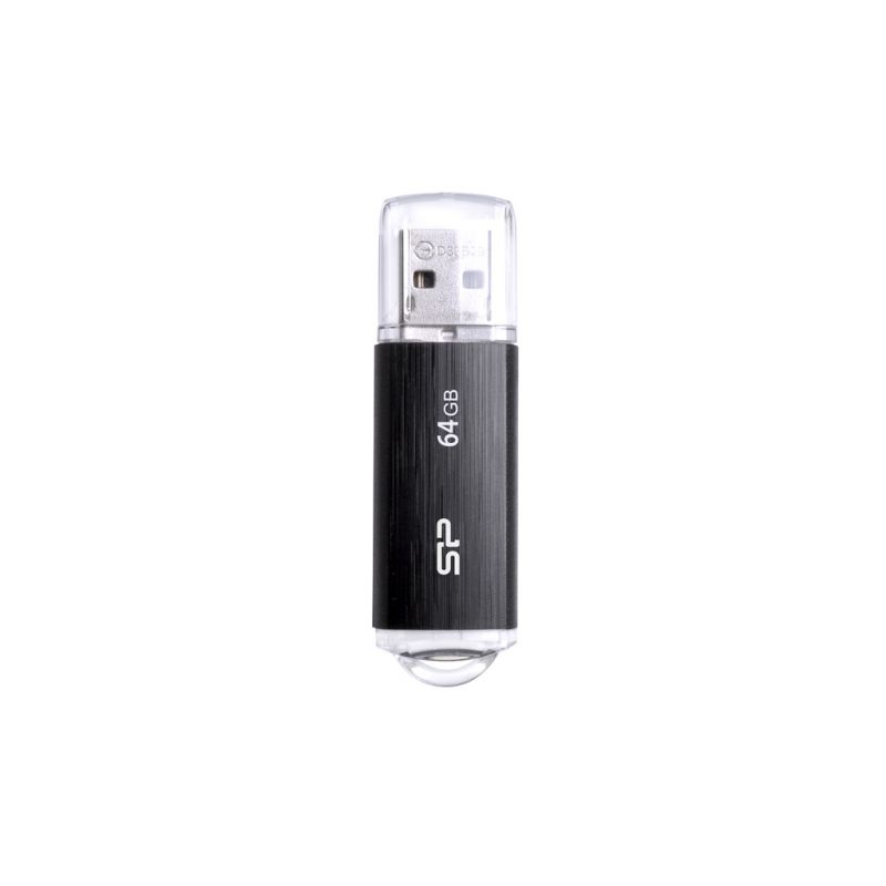 Флеш Диск 64GB SILICON POWER Ultima U02 черный, SP064GBUF2U02V1K, USB 2.0