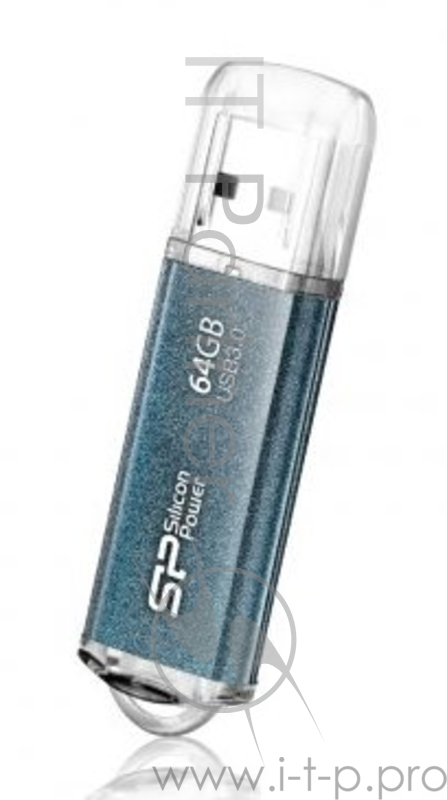 Флеш Диск 64GB SILICON POWER Marvel M01 синий, SP064GBUF3M01V1B, USB 3.0