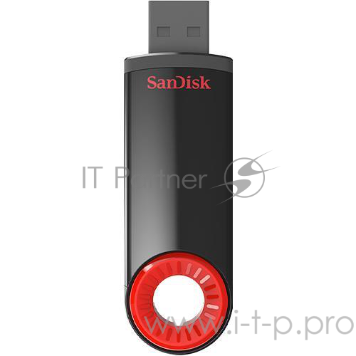 Флеш Диск 64GB Sandisk Cruzer Dial SDCZ57-064G-B35 USB2.0 черный/красный