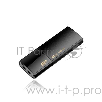 Флеш Диск 64GB SILICON POWER Blaze B05 черный, SP064GBUF3B05V1K, USB 3.0