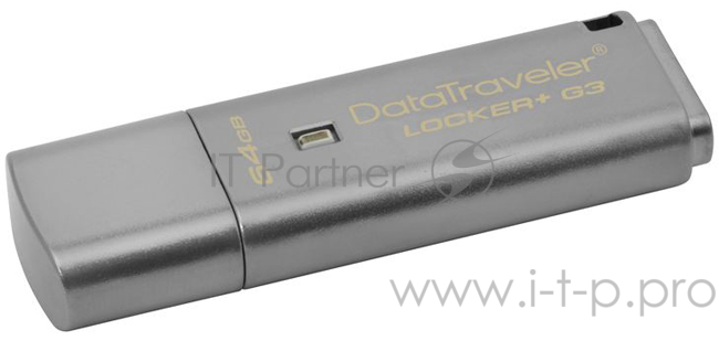 Флеш Диск 64GB Kingston DataTraveler LPG3 DTLPG3/64GB USB3.0 серебристый