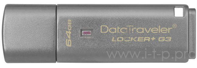 Флеш Диск 64GB Kingston DataTraveler LPG3 DTLPG3/64GB USB3.0 серебристый