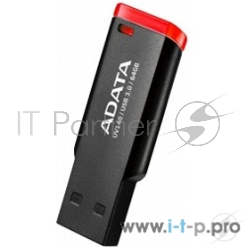 Флеш Диск 64GB A-DATA UV140, USB 2.0, Черн./красный