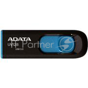 Флеш Диск 64GB A-DATA UV128, USB 3.0, черный/синий