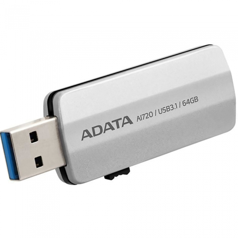 Флеш Диск 64GB A-DATA i-Memory AI720, USB 3.1/Lightning, Space Gray