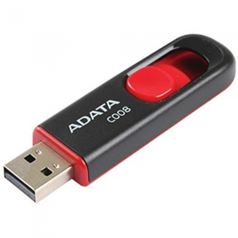 Флеш Диск 64GB A-DATA Classic C008, USB 2.0, Черный