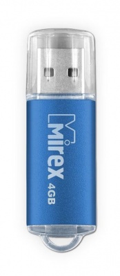 Флеш Диск 4GB Mirex Unit, USB 2.0, Синий