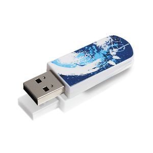 Флеш Диск 32GB VERBATIM Mini Graffiti Edition синий/рисунок, 49415, USB 2.0