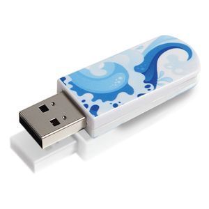 Флеш Диск 32GB VERBATIM Mini Elements Edition белый/рисунок, 49410, USB 2.0