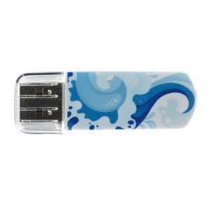 Флеш Диск 32GB VERBATIM Mini Elements Edition белый/рисунок, 49410, USB 2.0
