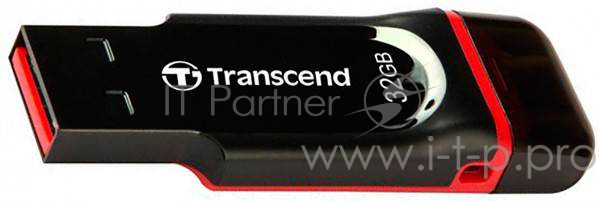 Флеш Диск 32GB Transcend Jetflash 340 TS32GJF340 USB2.0 черный/красный