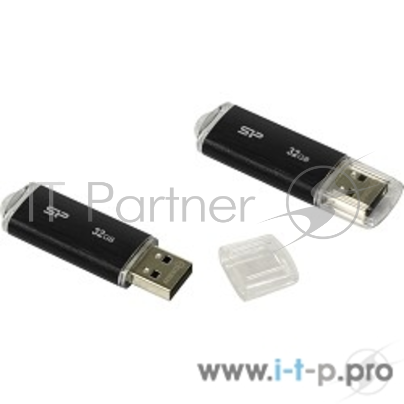 Флеш Диск 32GB SILICON POWER Ultima-II Black, SP032GBUF2U02V1K, USB 2.0