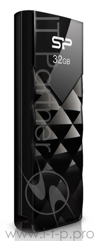 Флеш Диск 32GB SILICON POWER Ultima U03 черный, SP032GBUF2U03V1K, USB 2.0