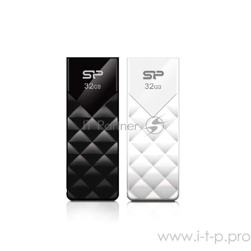 Флеш Диск 32GB SILICON POWER Ultima U03 черный, SP032GBUF2U03V1K, USB 2.0