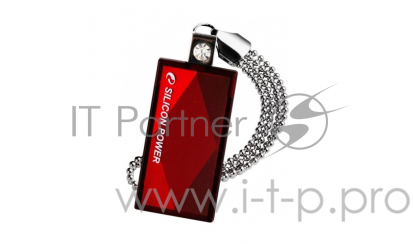 Флеш Диск 32GB SILICON POWER Touch 810 красный, SP032GBUF2810V1R, USB 2.0
