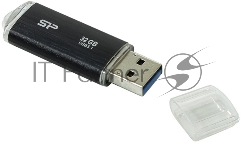 Флеш Диск 32GB SILICON POWER Blaze B02 черный, SP032GBUF3B02V1K, USB 3.1