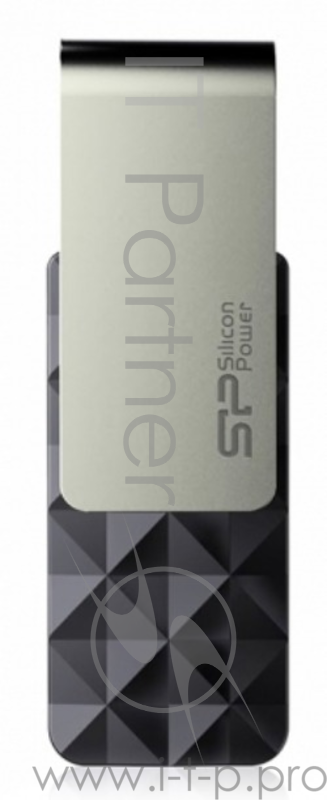 Флеш Диск 32GB SILICON POWER Blaze B30 черный, SP032GBUF3B30V1K, USB 3.0