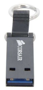 Флеш Диск 32GB Corsair Voyager Mini CMFMINI3-32GB USB3.0 черный/серый