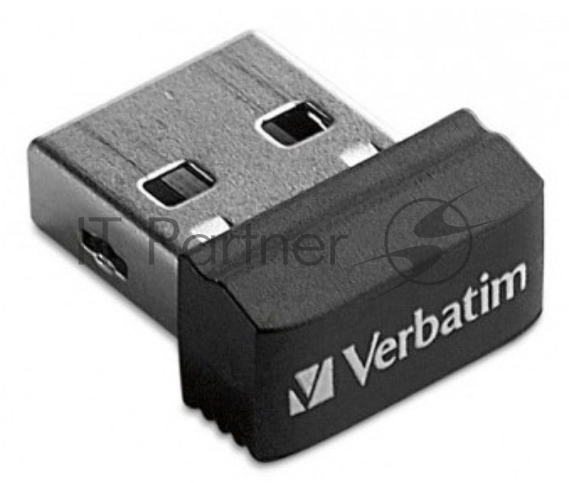 Флеш Диск 16GB VERBATIM Store n Stay NANO черный, 97464, USB 2.0