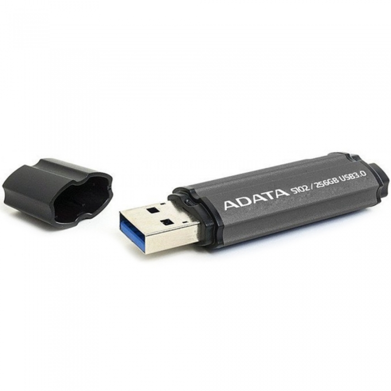 Флеш Диск 256GB A-DATA S102 PRO, USB 3.0, Серый алюминий (Read 600X)