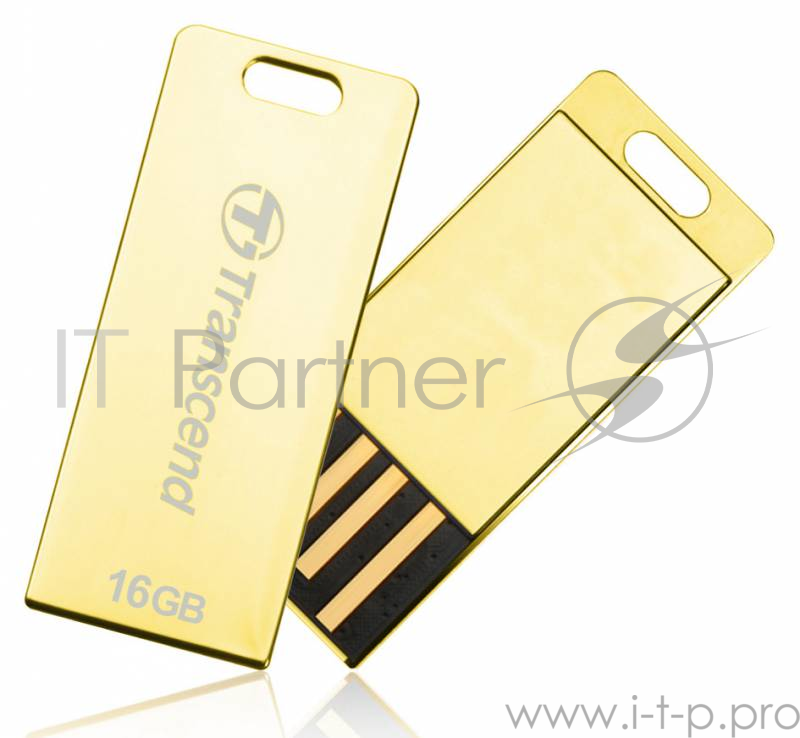 Флеш Диск 16GB Transcend T3G JetFlash, USB 2.0, Золотистый