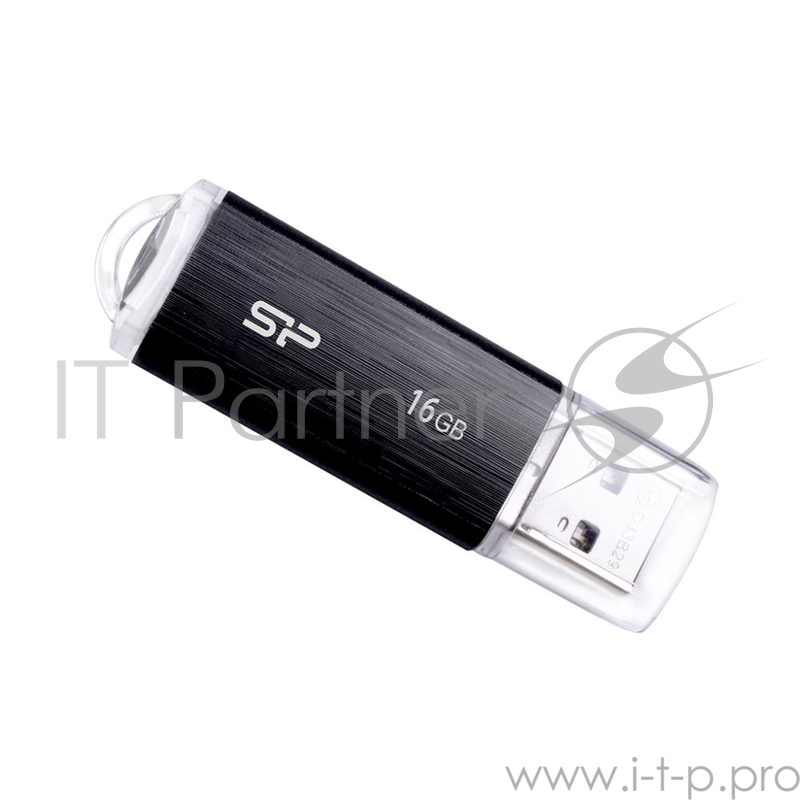 Флеш Диск 16GB SILICON POWER Ultima U02 черный, SP016GBUF2U02V1K, USB 2.0