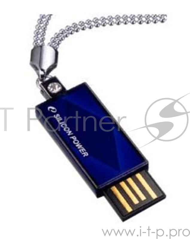 Флеш Диск 16GB SILICON POWER Touch 810 синий, SP016GBUF2810V1B, USB 2.0