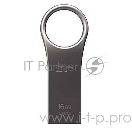 Флеш Диск 16GB SILICON POWER Jewel J80 Titanium, SP016GBUF3J80V1T, USB 3.0