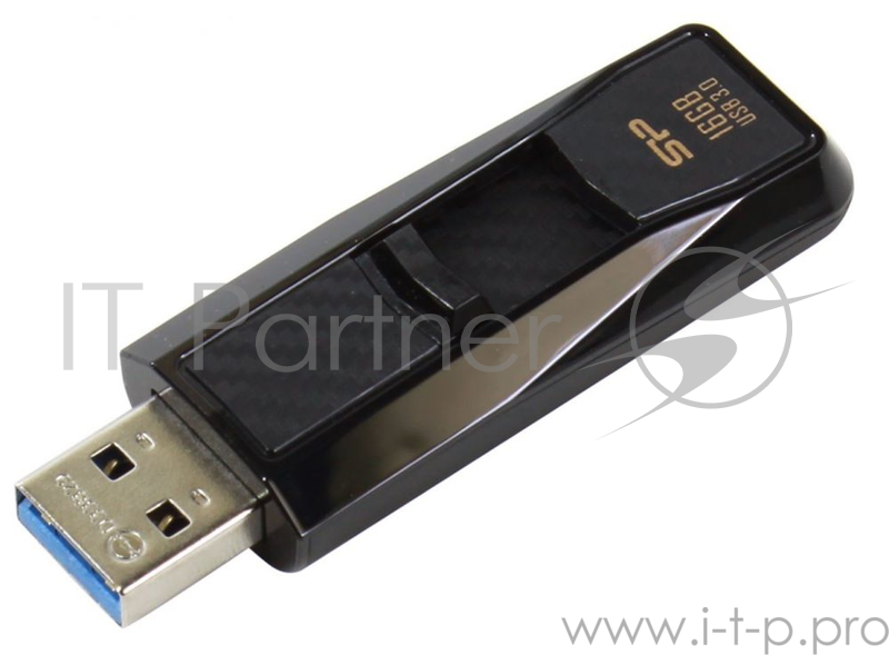 Флеш Диск 16GB SILICON POWER Blaze B50 черный Carbon, SP016GBUF3B50V1K, USB 3.0