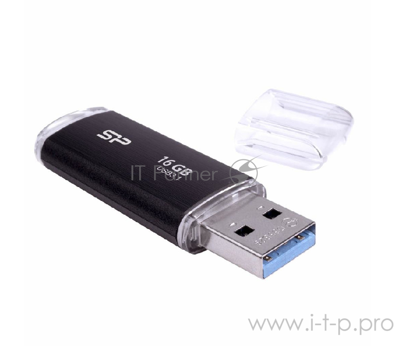Флеш Диск 16GB SILICON POWER Blaze B02 черный, SP016GBUF3B02V1K, USB 3.0