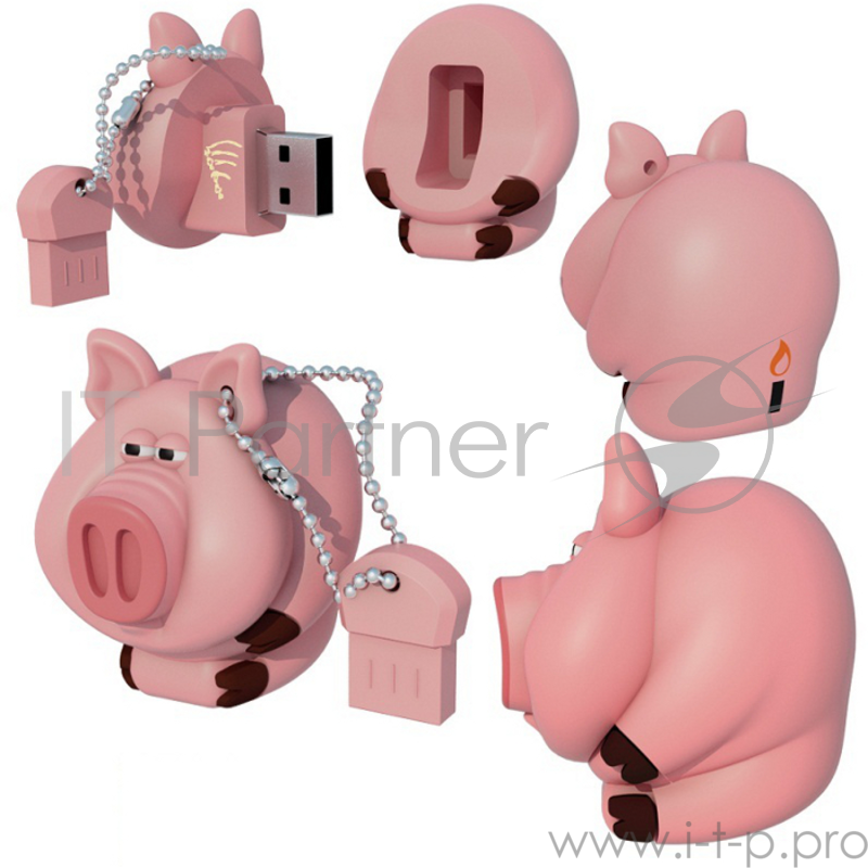 Флеш Диск 16GB ICONIK Хряк, RB-HOG-16GB, USB 2.0