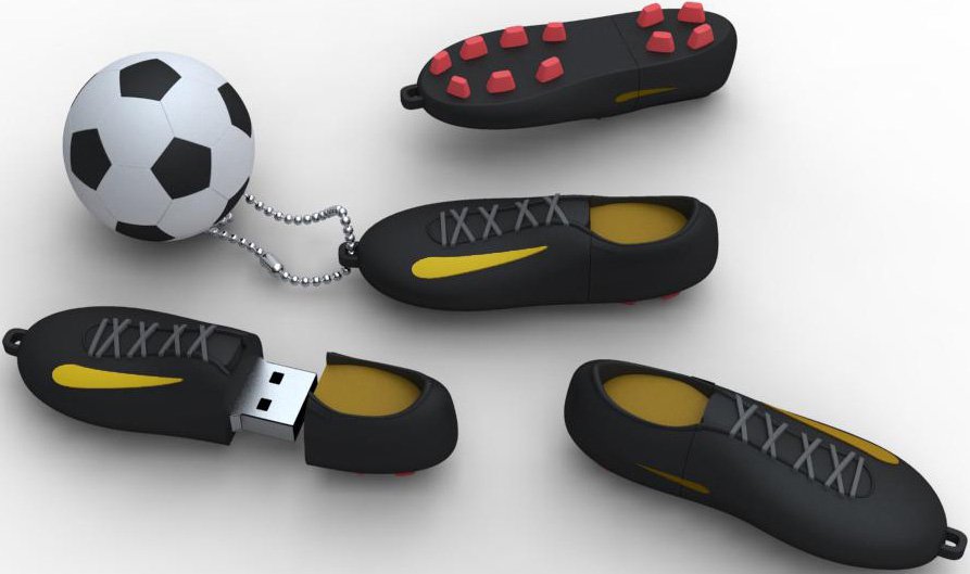Флеш Диск 16GB ICONIK Футбол, RB-FTB-16GB, USB 2.0