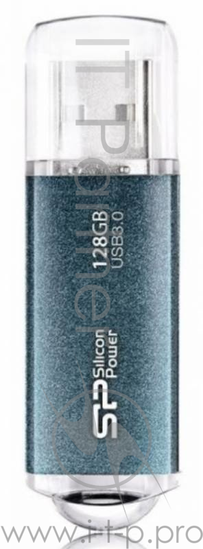 Флеш Диск 128GB SILICON POWER Marvel M01 синий, SP128GBUF3M01V1B, USB 3.0