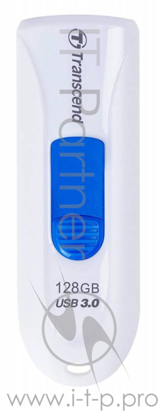 Флеш Диск 128GB Transcend JetFlash 790, USB 3.0, Белый