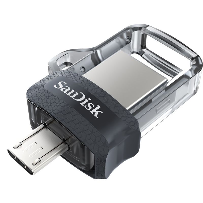 Флеш Диск 128GB SanDisk Ultra Android Dual Drive OTG, m3.0/USB 3.0, Black