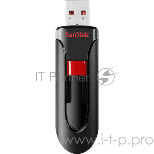 Флеш Диск 128GB Sandisk Cruzer Glide черный/красный, SDCZ600-128G-G35, USB3.0
