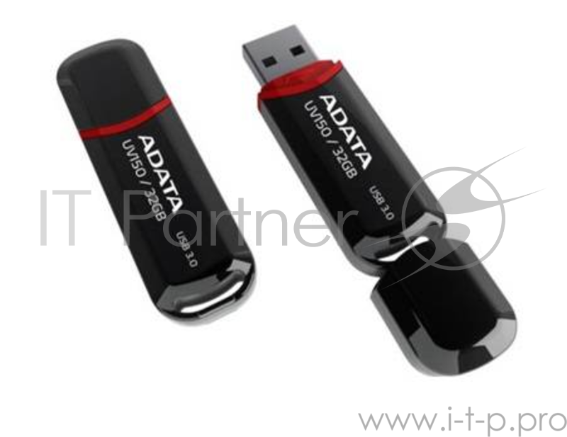 Флеш Диск 128GB ADATA DashDrive UV150 AUV150-128G-RBK USB 3.0, Black, Retail