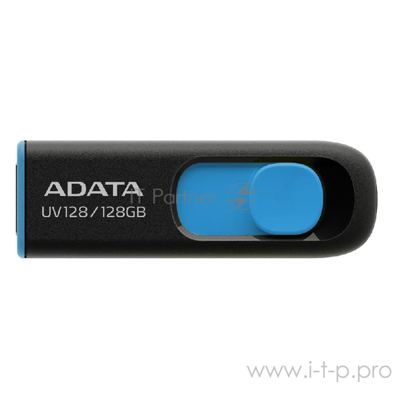 Флеш Диск 128GB A-DATA UV128, USB 3.0, черный/синий
