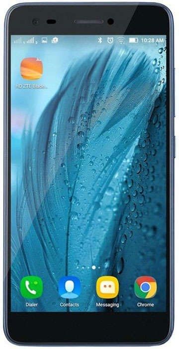 Смартфон ZTE A6 MAX Blade 16Gb 2Gb синий моноблок 3G 4G 2Sim 5.5 720x1280 Android 7.1 8Mpix 802.11b