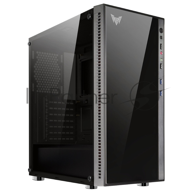 Корпус CROWN Корпус Micro CMC-GS10Z (CM-PS600W PLUS) (Gaming, Midi Tower,Размеры (Ш*Г*В) 205*455*410мм сталь 0,5мм SPCC, закалённое стекло 4мм(левая+фронтальная) Отсеки 3,5