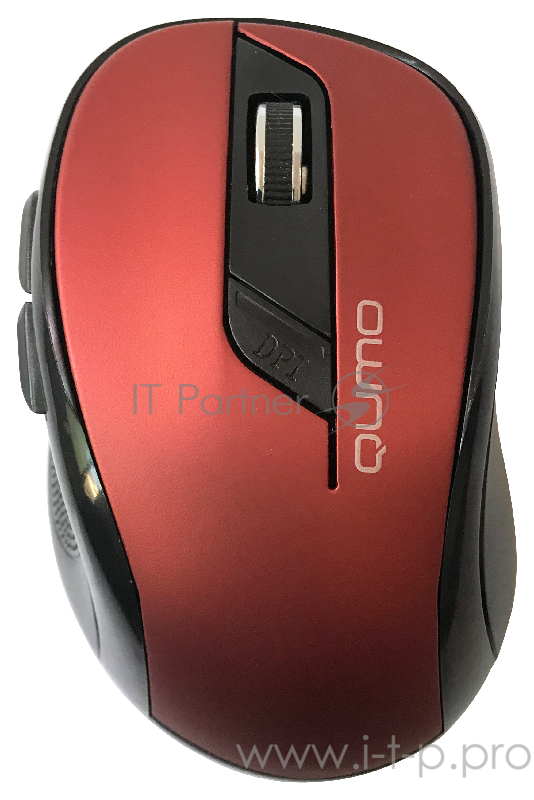 Клавиатуры, мыши Мышь Qumo Office Line Red M62 24359 {6 кноп., беспр. 2.4G, 800/1200/1600 dpi}