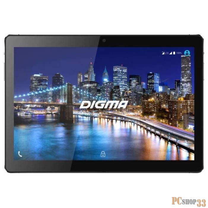 Планшет Digma CITI 1508 4G MT8735w (1.3) 4C/RAM3Gb/ROM64Gb 10.1 IPS 1920x1200/3G/4G/Android 6.0/черный