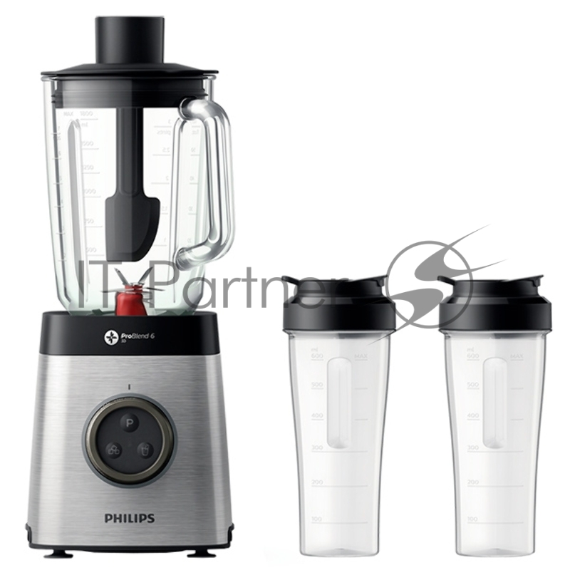 Блендер стационарный Philips HR3655/00 1400Вт серебристый/черный