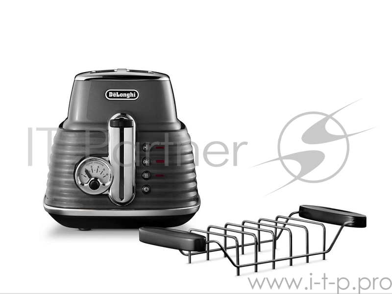 Тостер Delonghi CTZ 2103.GY 900Вт серый