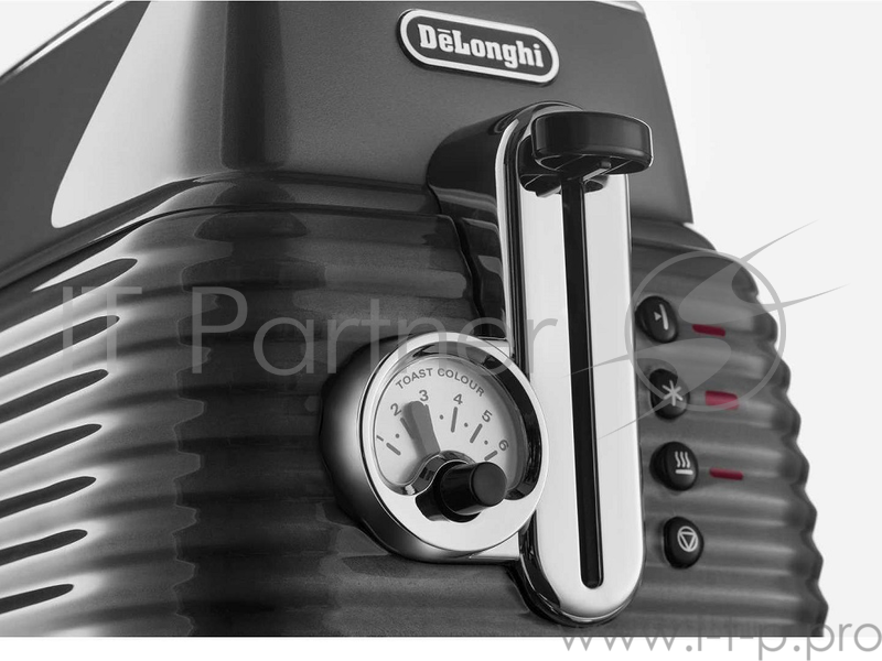 Тостер Delonghi CTZ 2103.GY 900Вт серый