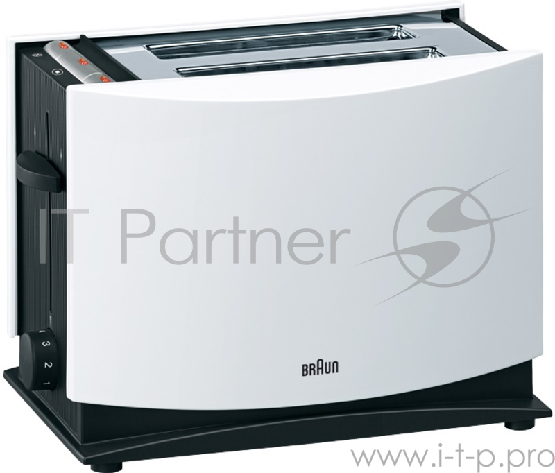 Тостер Braun HT400 WH 1080Вт серебристый