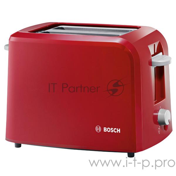 Тостер Bosch TAT3A014 980Вт красный