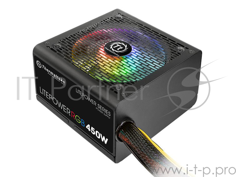 Блок питания Thermaltake Litepower RGB 450W (PS-LTP-0450NHSANE-1) v2.3, A.PFC, 80 Plus , Fan 12 cm,